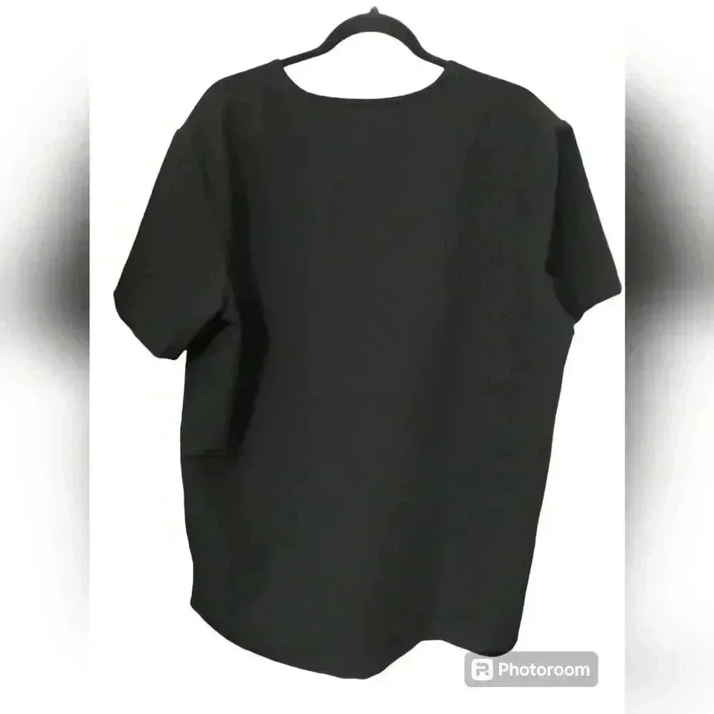 Figs men's black scrub set (large top/medium bottoms)